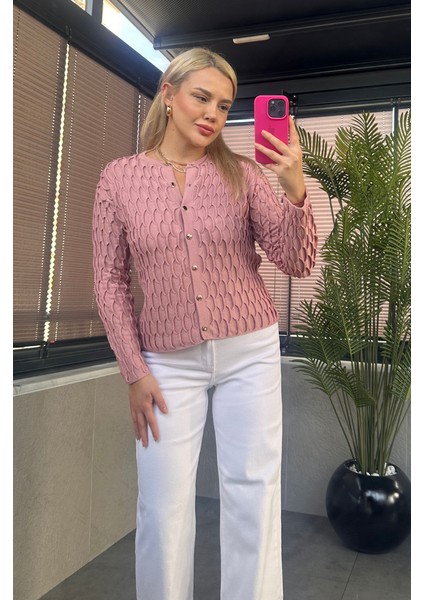 Pembe Bürümcük Hırka modelleri