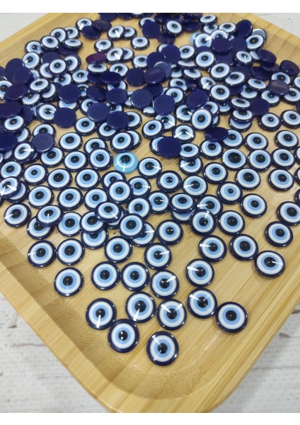 Yarım Yapıştırma Nazar Boncuğu 12 mm 25 gr (110 Adet)