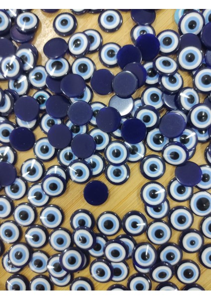 Yarım Yapıştırma Nazar Boncuğu 12 mm 25 gr (110 Adet) fırsatları