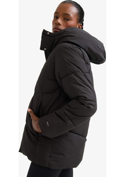 Fit Su İtici Regular Fit Yarım Polar Astarlı Kapüşonlu Fermuarlı Kışlık Mont A1553AX25WN modelleri