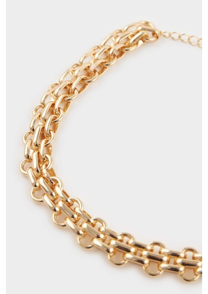 Kadın Kalın Zincir Gold Kolye F7711AXNS fiyatları