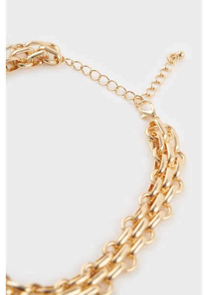 Kadın Kalın Zincir Gold Kolye F7711AXNS modelleri