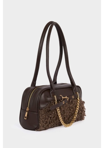 Kadın Pelüş Detaylı Suni Deri Çapraz Çanta F5442AXNS fiyatları