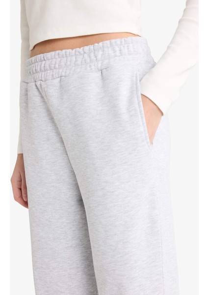 Straight Fit Basic Düz Cepli Yüksek Bel Eşofman ALTI B8571AX25AU indirimleri