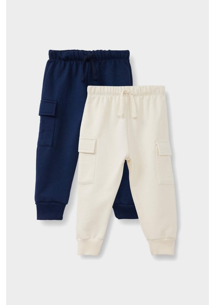Erkek Bebek Beli Lastikli Kargo Cepli 2'li Eşofman Altı G4310A525WN