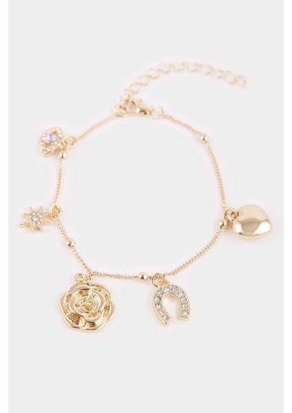 Kadın 2'li Gold Charmlı Bileklik F7722AXNS modelleri