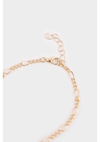 Kadın 2'li Gold Charmlı Bileklik F7722AXNS fırsatları