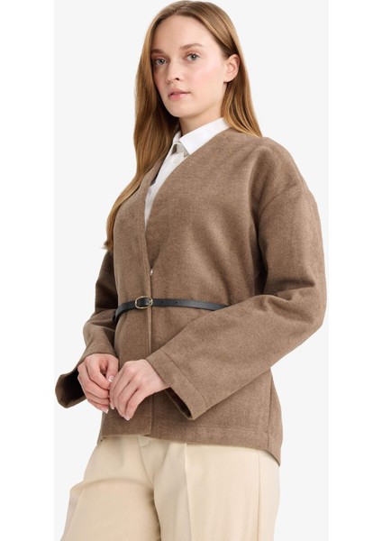 Yuvarlak Yaka Yün Görünümlü Uzun Kollu GÖMLEK G3867AX25WN modelleri