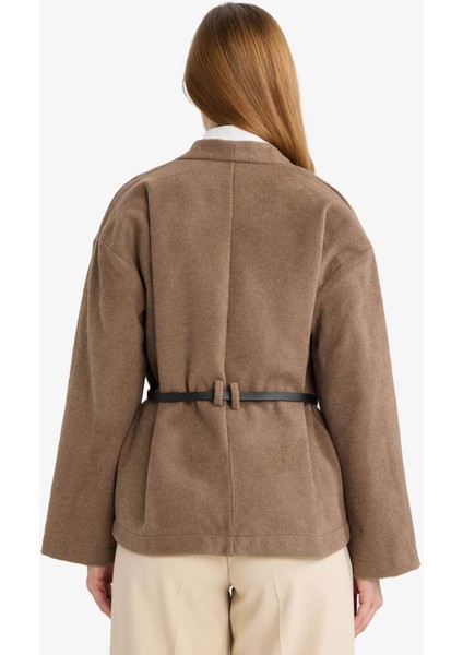 Yuvarlak Yaka Yün Görünümlü Uzun Kollu GÖMLEK G3867AX25WN indirimleri