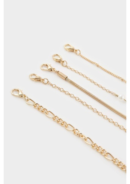 Kadın 5'li Gold Kolye F7705AXNS fırsatları