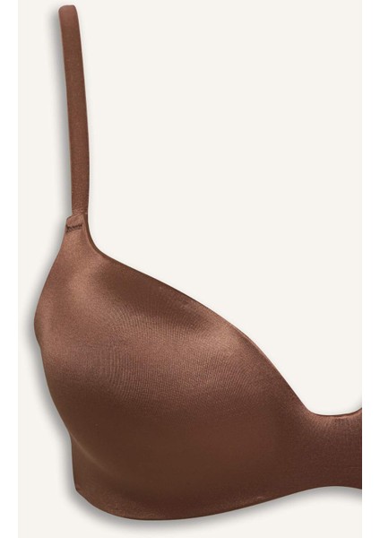 Saten Kaplı Yarım Dolgulu Balensiz Tişört Bra F7607AX25WN modelleri