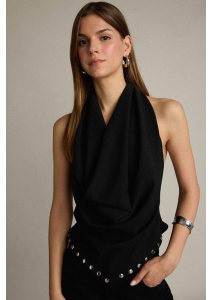 Degaje Yaka Kolsuz Bluz G4336AX25WN modelleri