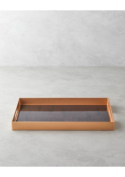 Terra Pp Tepsi 40X26 cm Kahve – Gold fiyatları