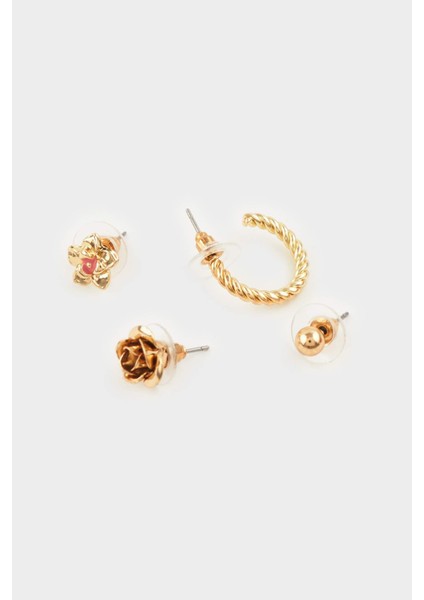 Kadın 9lu Gold KÜPE F7664AXNS fiyatları