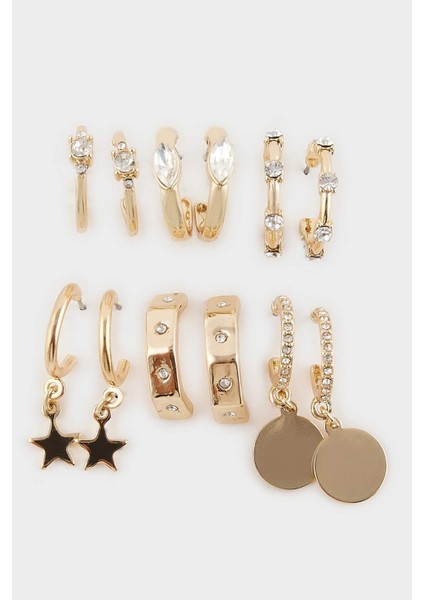 Kadın 7li Gold KÜPE F7672AXNS