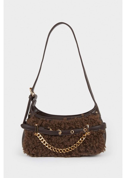 Kadın Pelüş Detaylı Suni Deri Çapraz Çanta F5444AXNS fiyatları