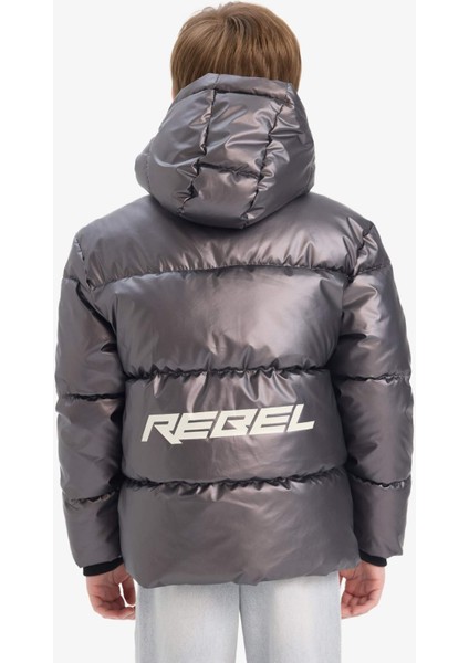 Erkek Çocuk Su Itici Kapüşonlu Polar Astarlı Şişme MONT C5524A825WN