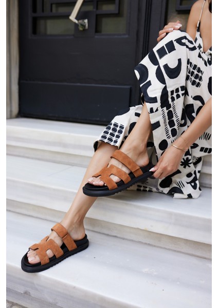 Putto Kadın Yeşil-Pembe Gercek Deri Terlık indirimleri