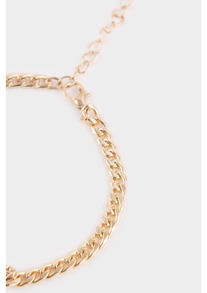 Kadın Charmlı 2'li Gold Bileklik F7723AXNS fırsatları