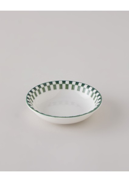 Gardenia Porselen Çerezlik 11 cm Beyaz - Yeşil