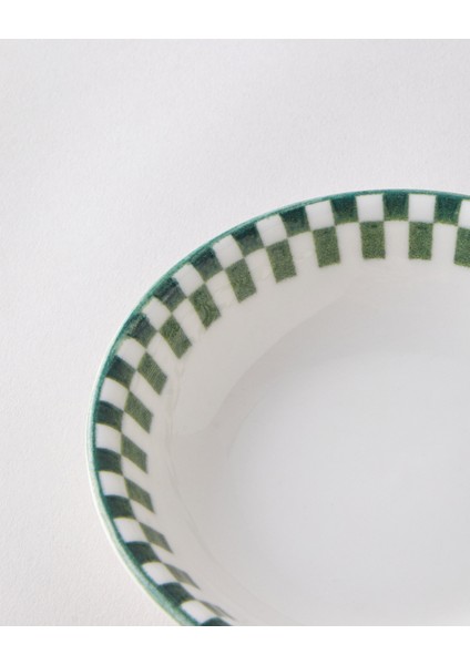 Gardenia Porselen Çerezlik 11 cm Beyaz - Yeşil modelleri