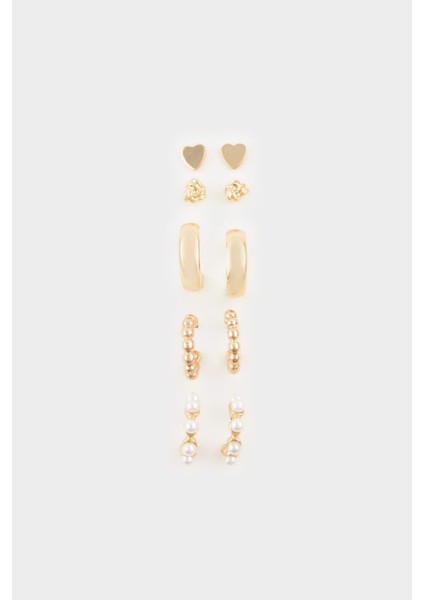 Kadın 5li Gold KÜPE F7658AXNS