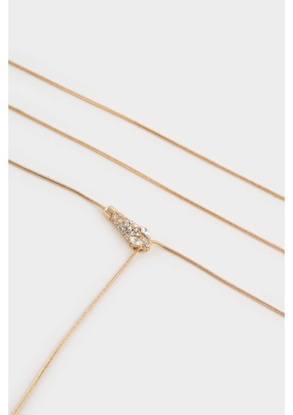 Kadın Yılan Temalı Gold Y Kolye F7713AXNS modelleri