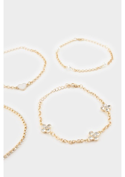 Kadın 5'li Gold Bileklik F7718AXNS fırsatları