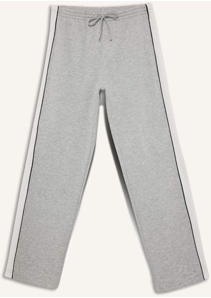 Wide Leg Beli Lastikli Cepli Geniş Paça Eşofman Altı F3871AX25WN