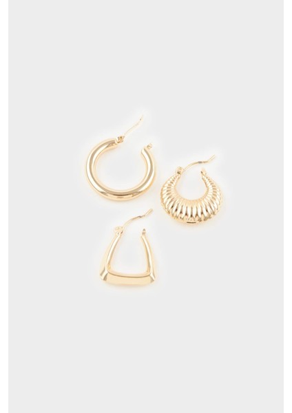 Kadın 3lü Gold KÜPE F7656AXNS modelleri