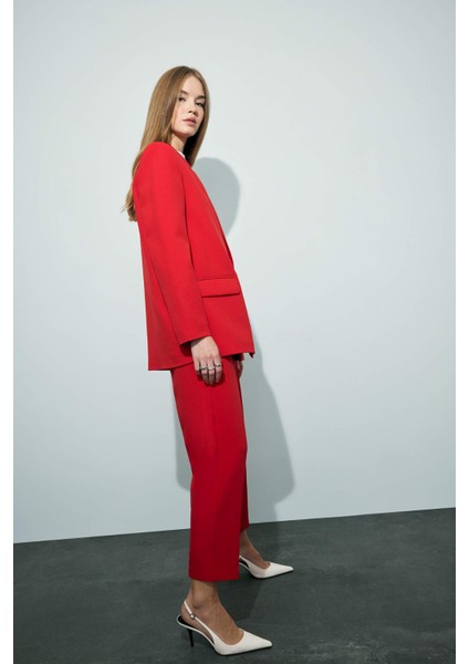 Carrot Fit Fermuarlı Yüksek Bel Dar Paça Crop Pantolon C2466AX25AU fiyatları