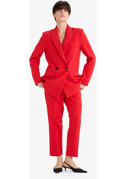 Carrot Fit Fermuarlı Yüksek Bel Dar Paça Crop Pantolon C2466AX25AU modelleri