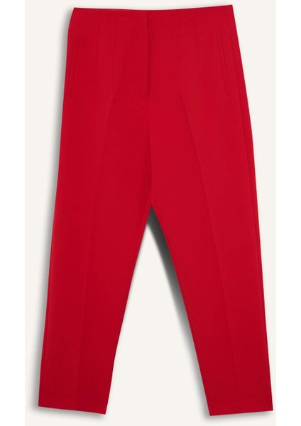 Carrot Fit Fermuarlı Yüksek Bel Dar Paça Crop Pantolon C2466AX25AU indirimleri