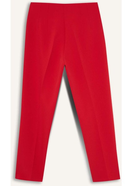 Carrot Fit Fermuarlı Yüksek Bel Dar Paça Crop Pantolon C2466AX25AU