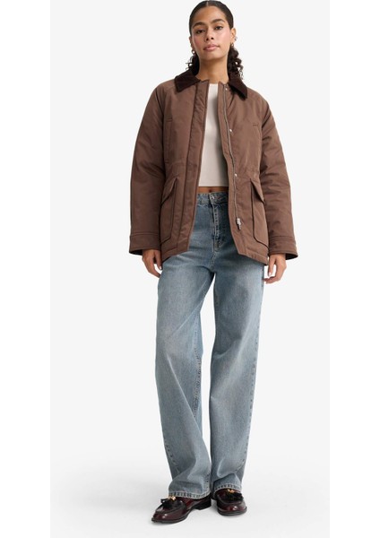 Regular Fit Kontrast Yaka Fermuarlı PARKA F3558AX25WN fiyatları