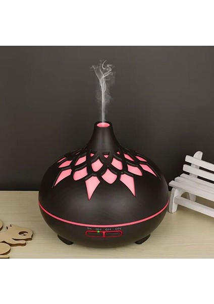 Sonx Aroma Difüzör Gece Işığı 7 LED Desenli Nemlendirici Kumandalı Buhar Makinesi 550 ml fırsatları