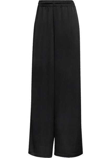 Kadın Siyah Eşofman Altı Wıde Leg Pants KC8813