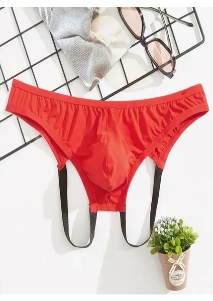 Erkek Fantazi Kırmızı Jockstrap Iç Giyim