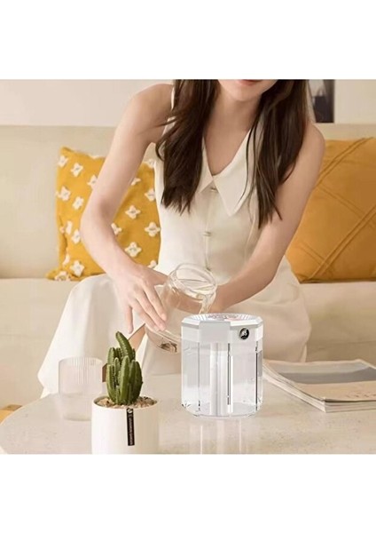 Sonx Şeffaf Gövdeli Dijital Ekranlı Ultrasonik Hava Nemlendirici – Yüksek Buhar Gücü ve Sessiz Çalışma indirimleri