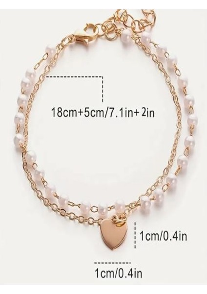 Incili Kalpli BILEKLIK-18K Altın Kaplama fırsatları