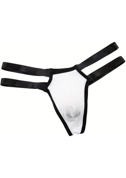 Erkek Beyaz Lastikli Tanga Iç Giyim