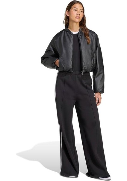 Kadın Siyah Mont Pleather Bomber JX5332 fırsatları