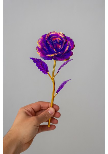 Kristal Gül – Işıklı Dekoratif Cam Gül Hediyesi | Özel Gün Hediyelik Rose Flower