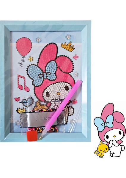 Sanrio My Melody Elmas Mozaik Seti Çerçeveli – Dıy Kendin Yap Hobi Boyama