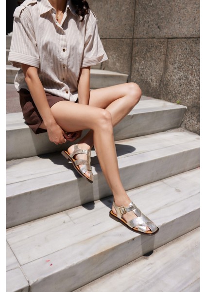 Patto Kadın Kahve Deri Bantli Sandalet fiyatları