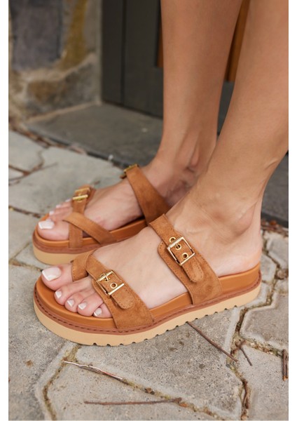 Neretto Kadın Taba Gercek Deri Suet Eva Taban Terlık fiyatları