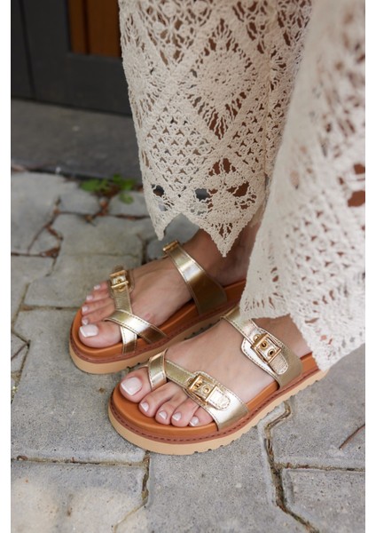 Neretto Kadın Taba Gercek Deri Suet Eva Taban Terlık