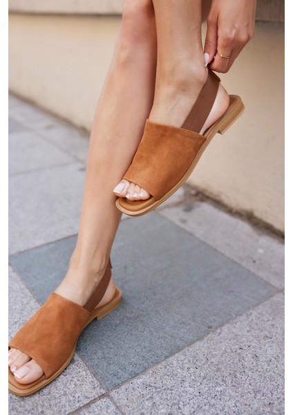 Raggio Kadin Kahve Suet Lastık Detay Terlik indirimleri