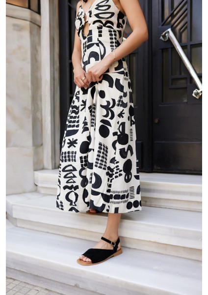 Gesso Kadın Siyah Suet Deri Sandalet fiyatları