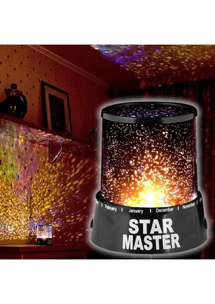 Mdb Duvara Işık Yıldız Yansıtan Star Master Gece Lambası